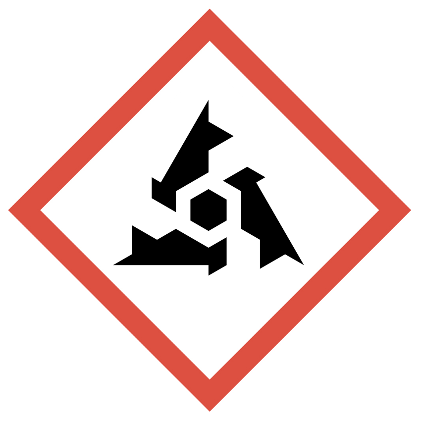 EDC hazard symbol in GHS Globally Harmonized System style